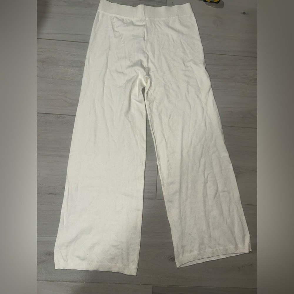 NEW MNG Mango CROP KNIT WIDE LEG TROUSERS - Picture 4 of 9